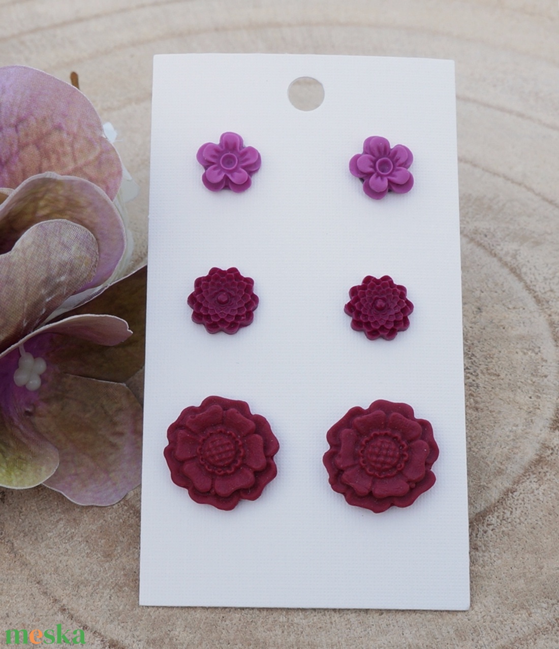 3 pár fülbevalószett - ékszer - fülbevaló - pötty fülbevaló - Meska.hu 3 pár fülbevalószett - ékszer - fülbevaló - pötty fülbevaló - Meska.hu