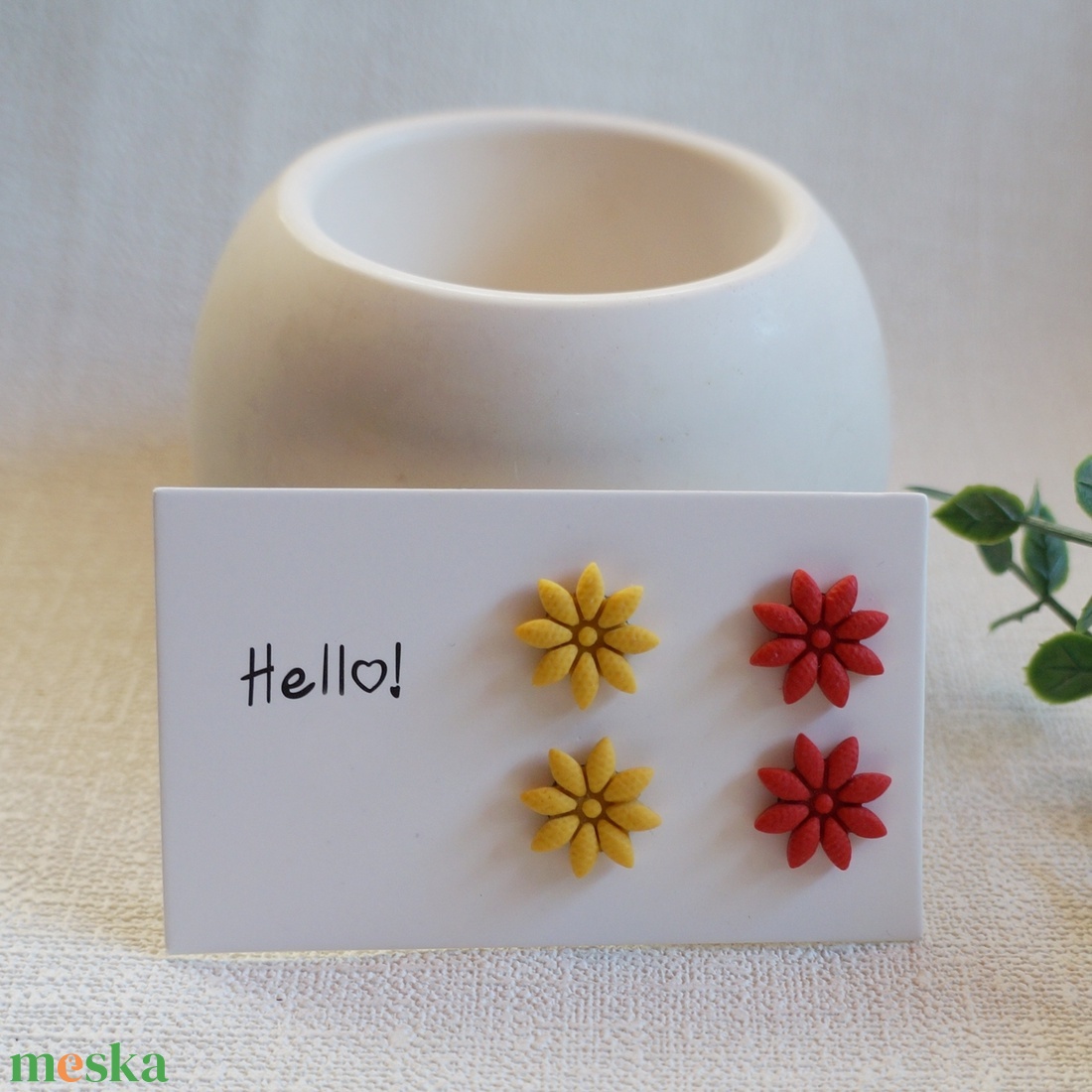 2 pár virágos fülbevaló - ékszer - fülbevaló - pötty fülbevaló - Meska.hu 2 pár virágos fülbevaló - ékszer - fülbevaló - pötty fülbevaló - Meska.hu