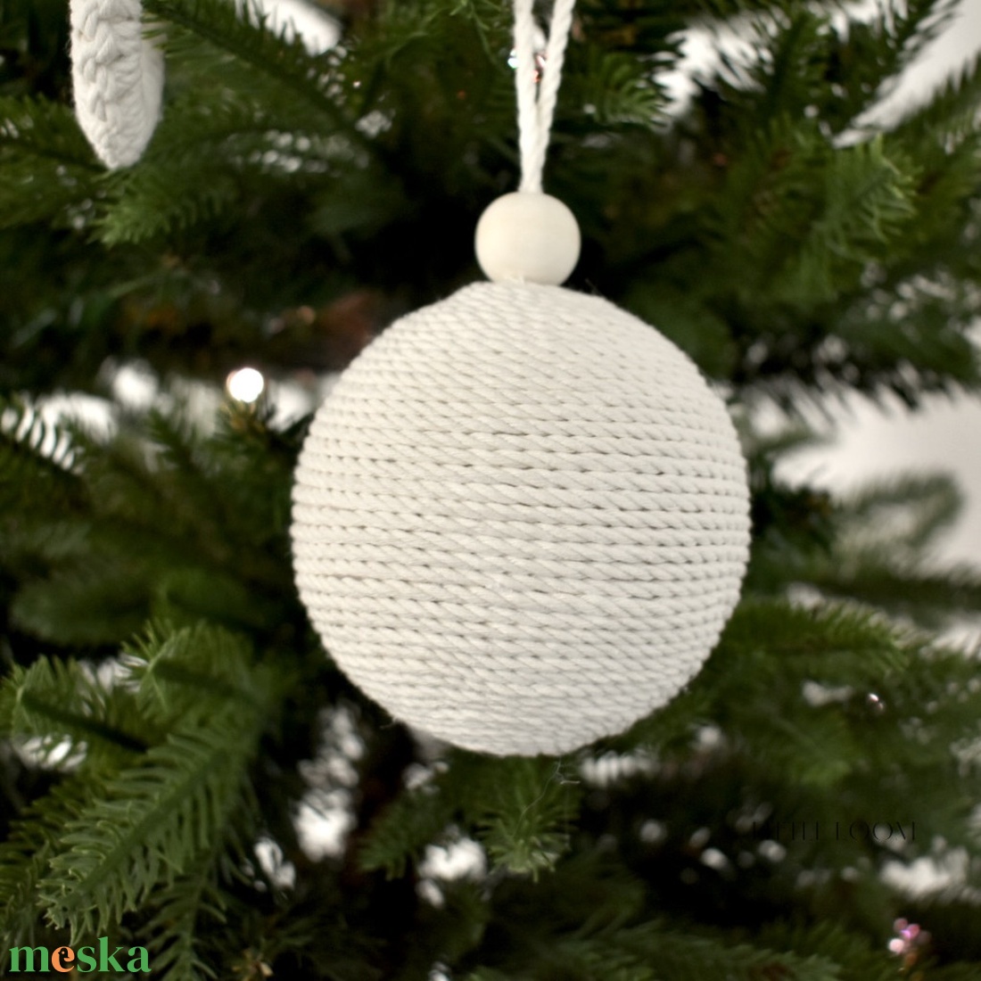 Nagy gömb karácsonyfadísz - karácsony - karácsonyi lakásdekoráció - karácsonyfadíszek - Meska.hu