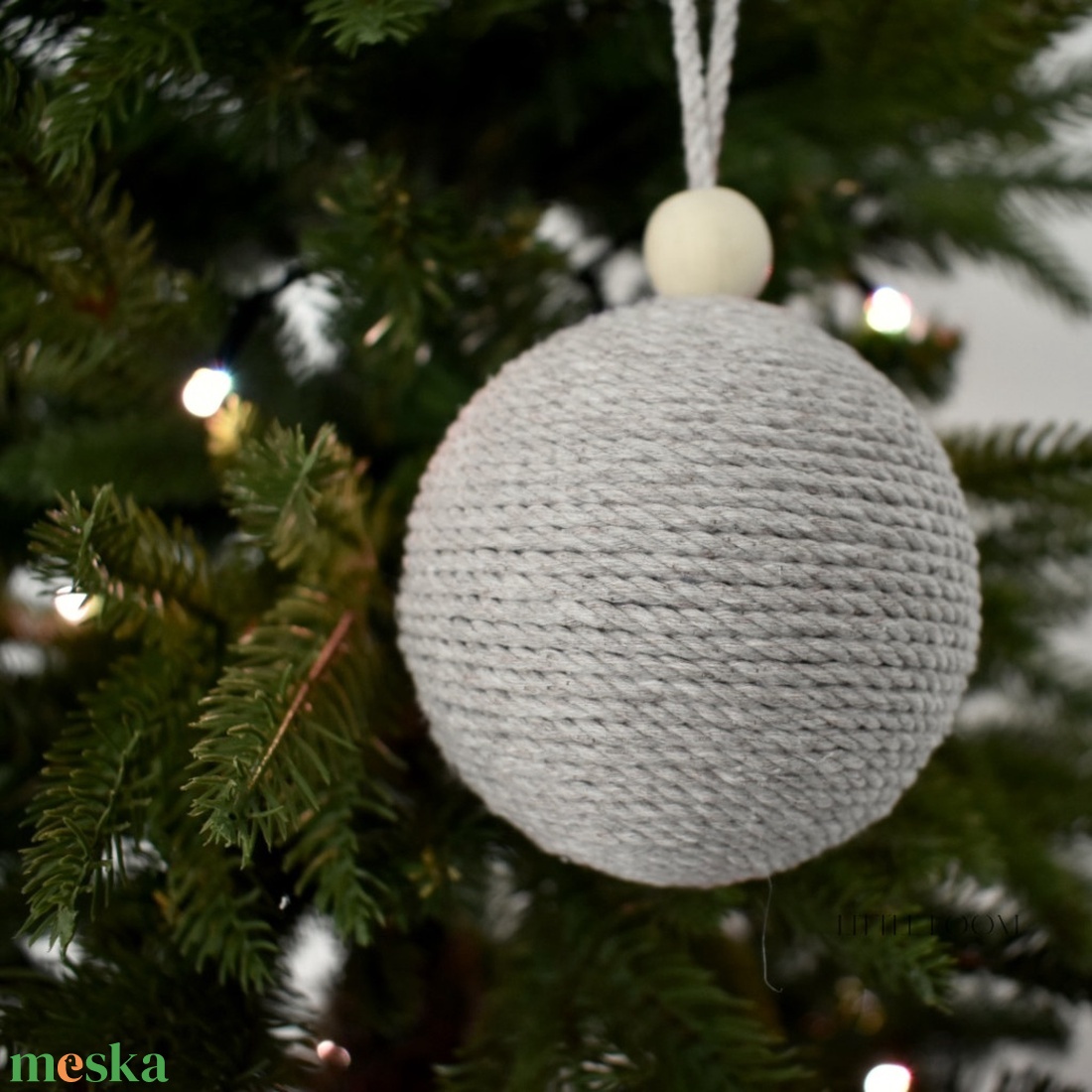 Nagy gömb karácsonyfadísz - karácsony - karácsonyi lakásdekoráció - karácsonyfadíszek - Meska.hu