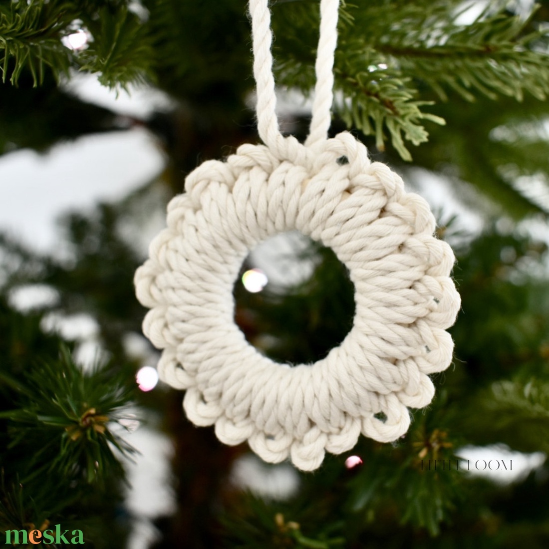 Virág karácsonyfadísz - karácsony - karácsonyi lakásdekoráció - karácsonyfadíszek - Meska.hu