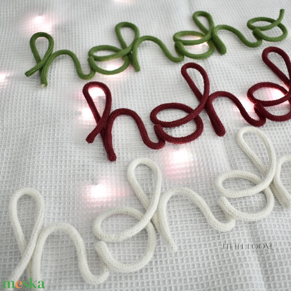 Ho Ho Ho Felirat Dekor - karácsony - karácsonyi lakásdekoráció - karácsonyi lakásdíszek - Meska.hu