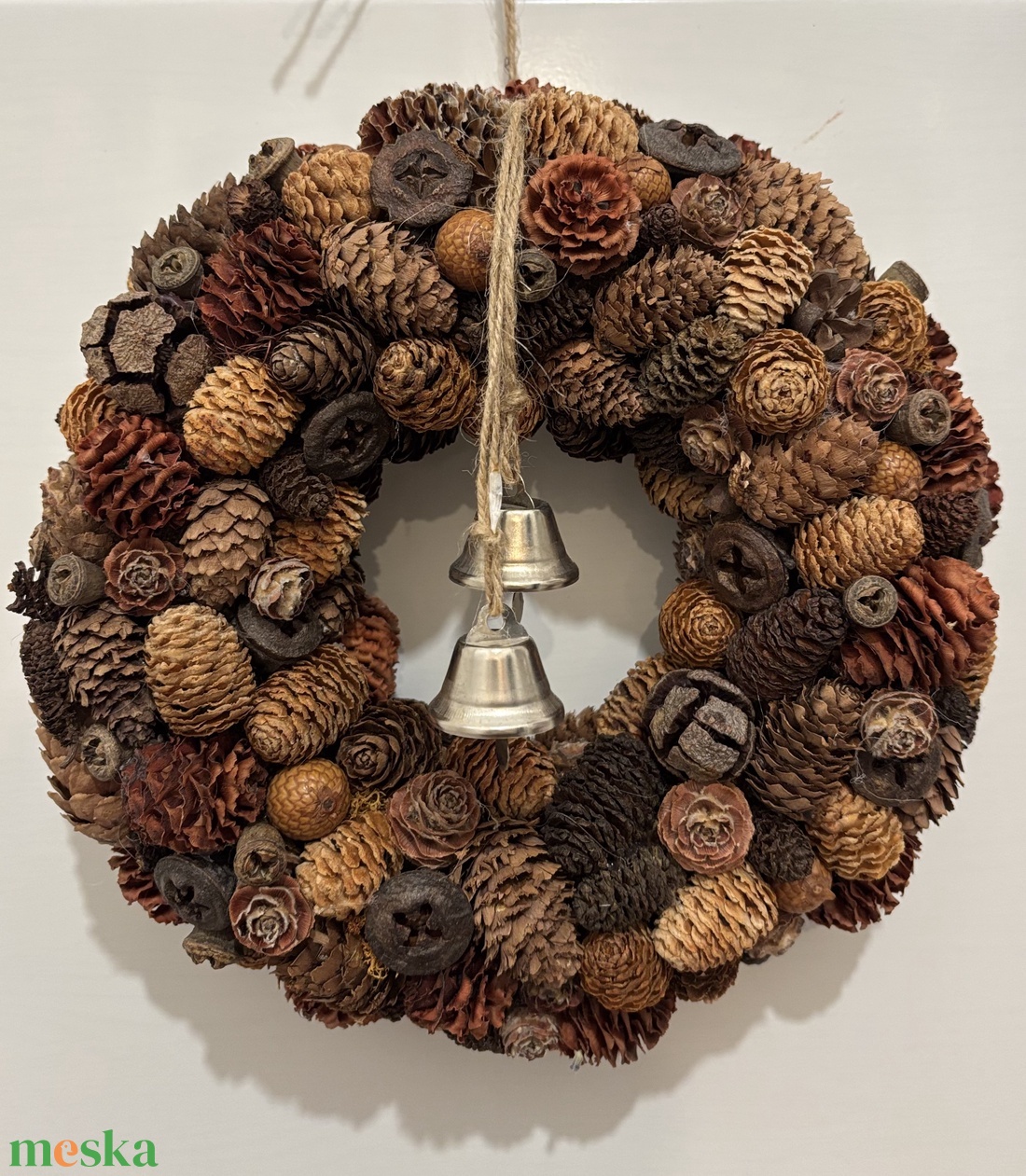 Natúr kopogtató - otthon & életmód - dekoráció - virágdísz és tartó - koszorú - Meska.hu