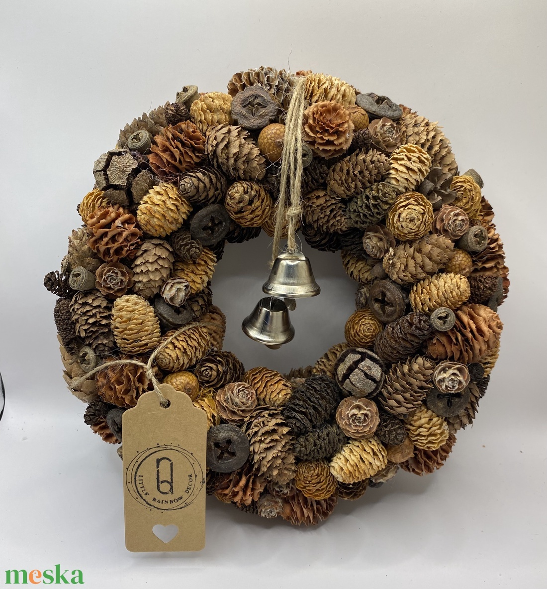 Natúr kopogtató - otthon & életmód - dekoráció - virágdísz és tartó - koszorú - Meska.hu