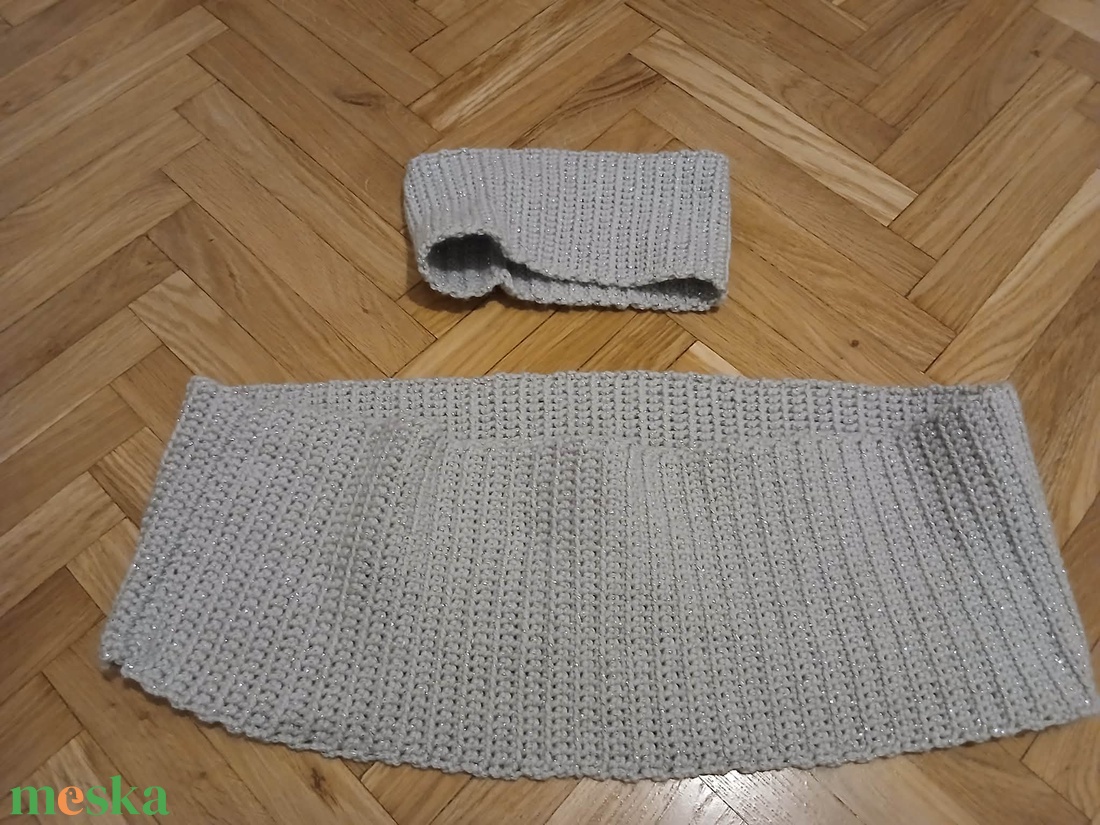 Horgolt sál- fülmelegítő szett - ruha & divat - sál, sapka, kendő - sapka & sál szett - Meska.hu