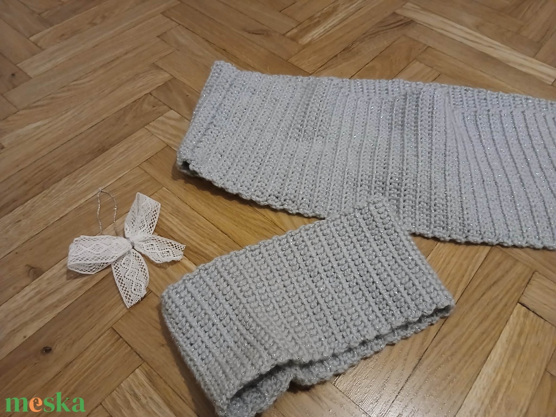 Horgolt sál- fülmelegítő szett - ruha & divat - sál, sapka, kendő - sapka & sál szett - Meska.hu