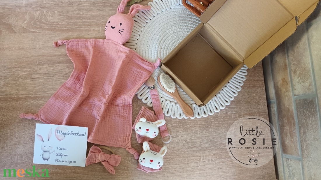 Nyuszis ajándékcsomag - játék & sport - babalátogató ajándékcsomag - Meska.hu