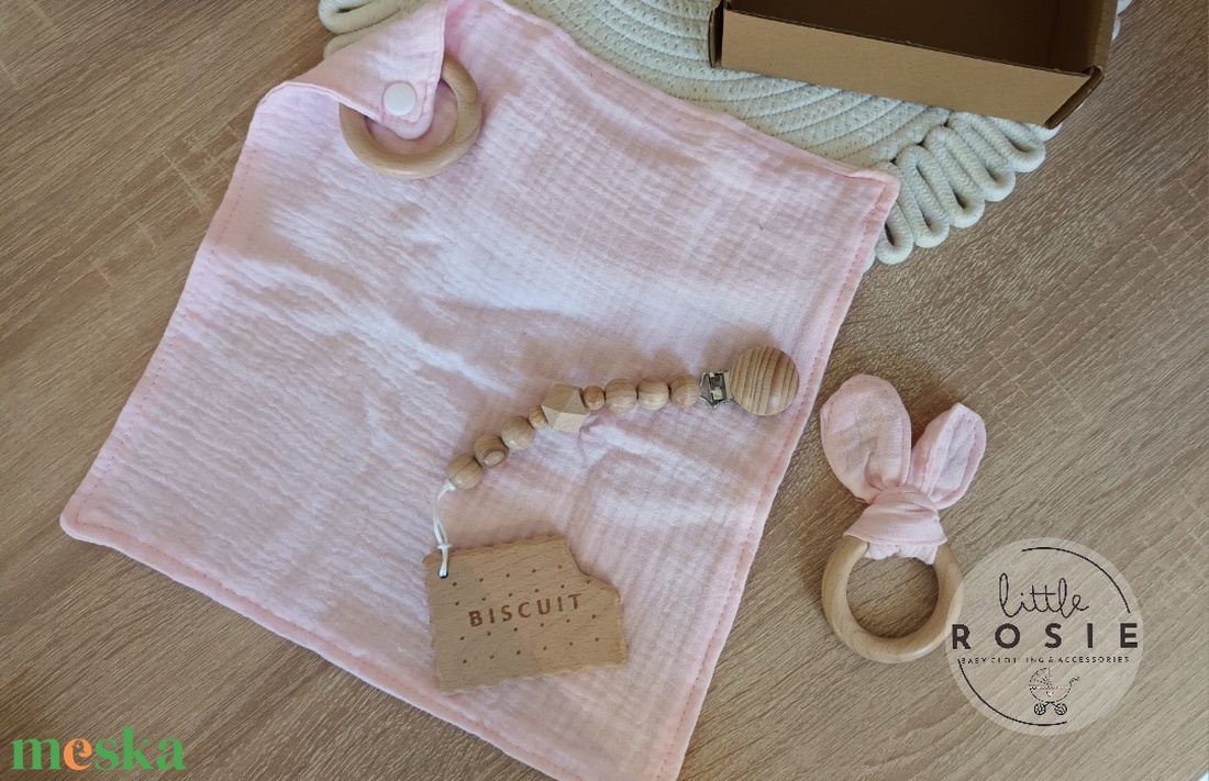 Rózsaszín mini babalátogató ajándékcsomag - játék & sport - babalátogató ajándékcsomag - Meska.hu