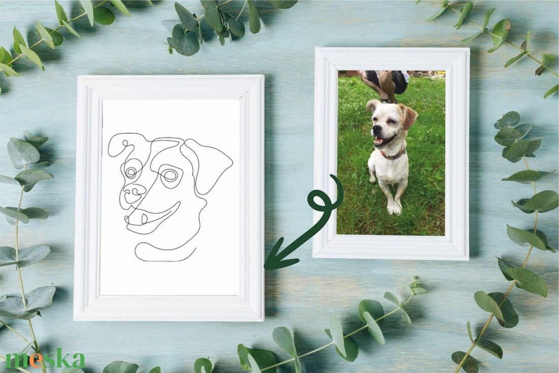Vonalrajz, lineart kisállatodról akciós termékkép 1