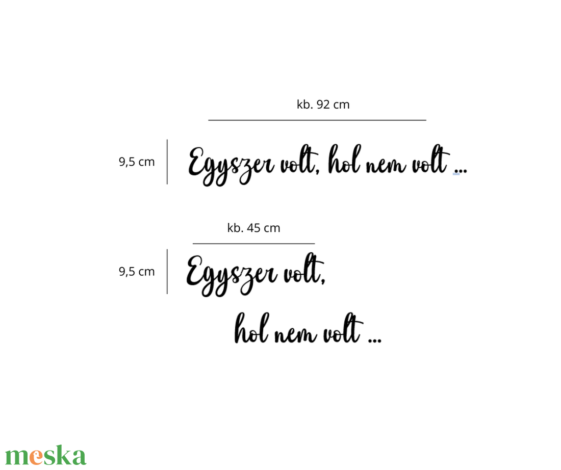 Felirat-Egyszer volt, hol nem volt.. - baba - mama - babaszoba dekoráció - Meska.hu