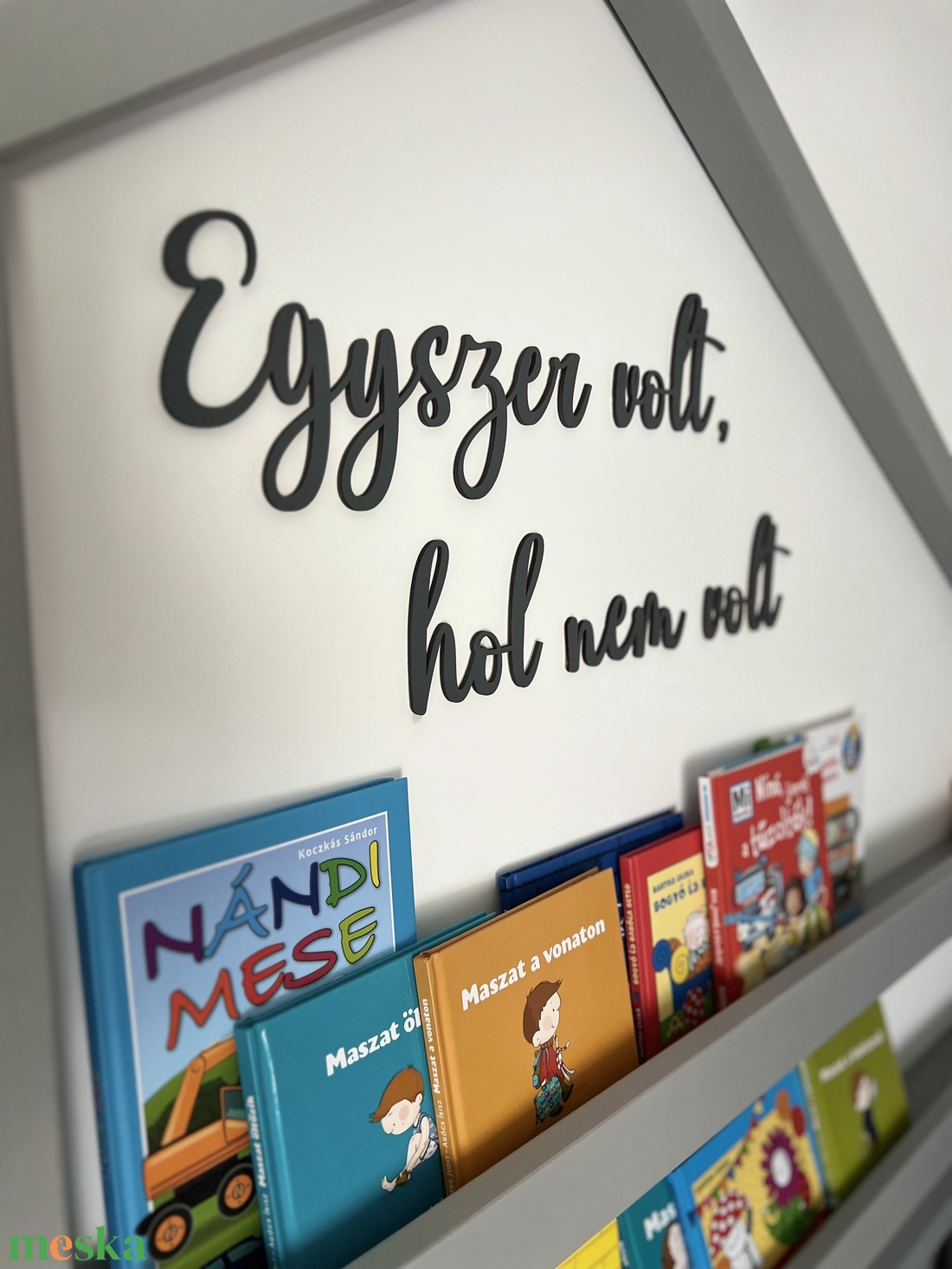 Felirat-Egyszer volt, hol nem volt.. - baba - mama - babaszoba dekoráció - Meska.hu