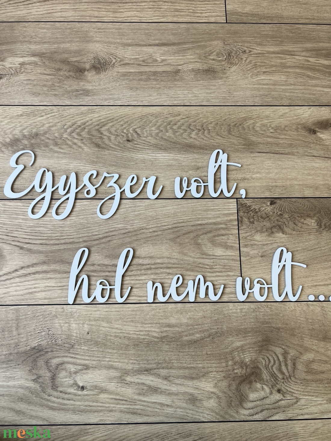 Felirat-Egyszer volt, hol nem volt.. - baba - mama - babaszoba dekoráció - Meska.hu