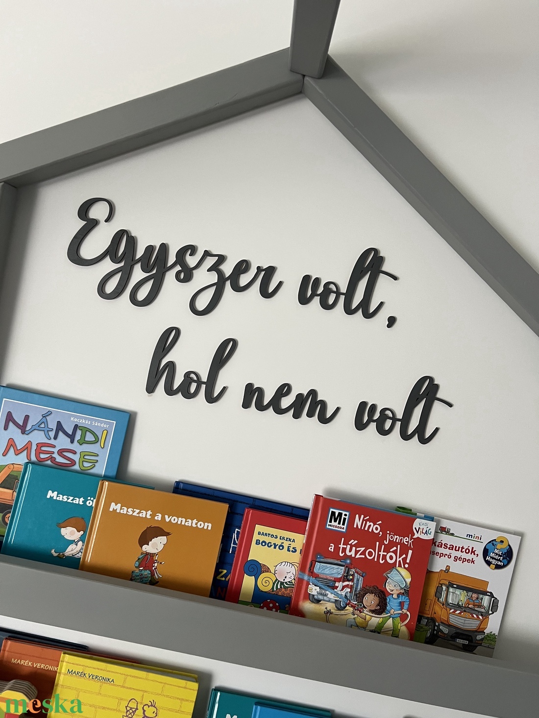 Felirat-Egyszer volt, hol nem volt.. - baba - mama - babaszoba dekoráció - Meska.hu