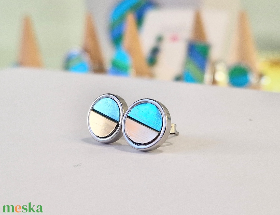 Arany, ezüst, kézműves medál,  fülbevaló, nyaklánc  - ékszer - ékszerszett - Meska.hu