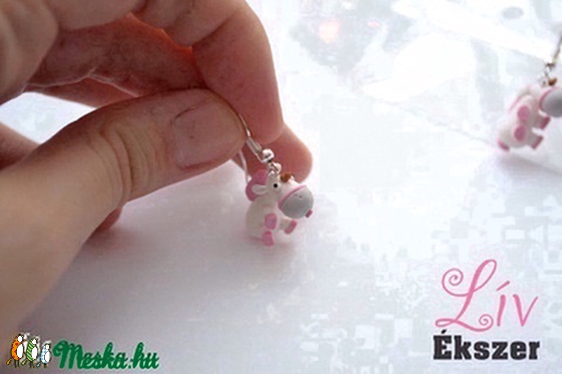 Egyszarvú fülbevaló -  - Meska.hu