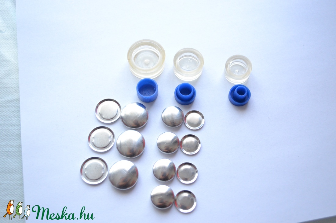 Gomb behúzó készlet - kellékek & szerszámok - fém gomb - fém gomb - Meska.hu
