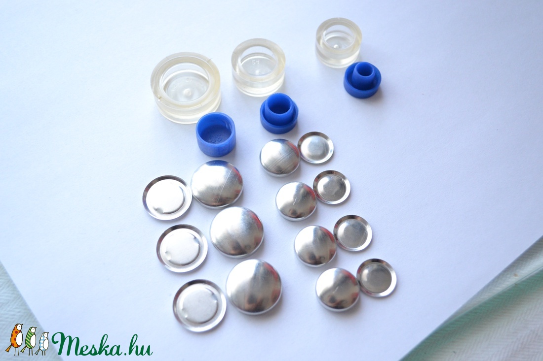 Gomb behúzó készlet - kellékek & szerszámok - fém gomb - fém gomb - Meska.hu