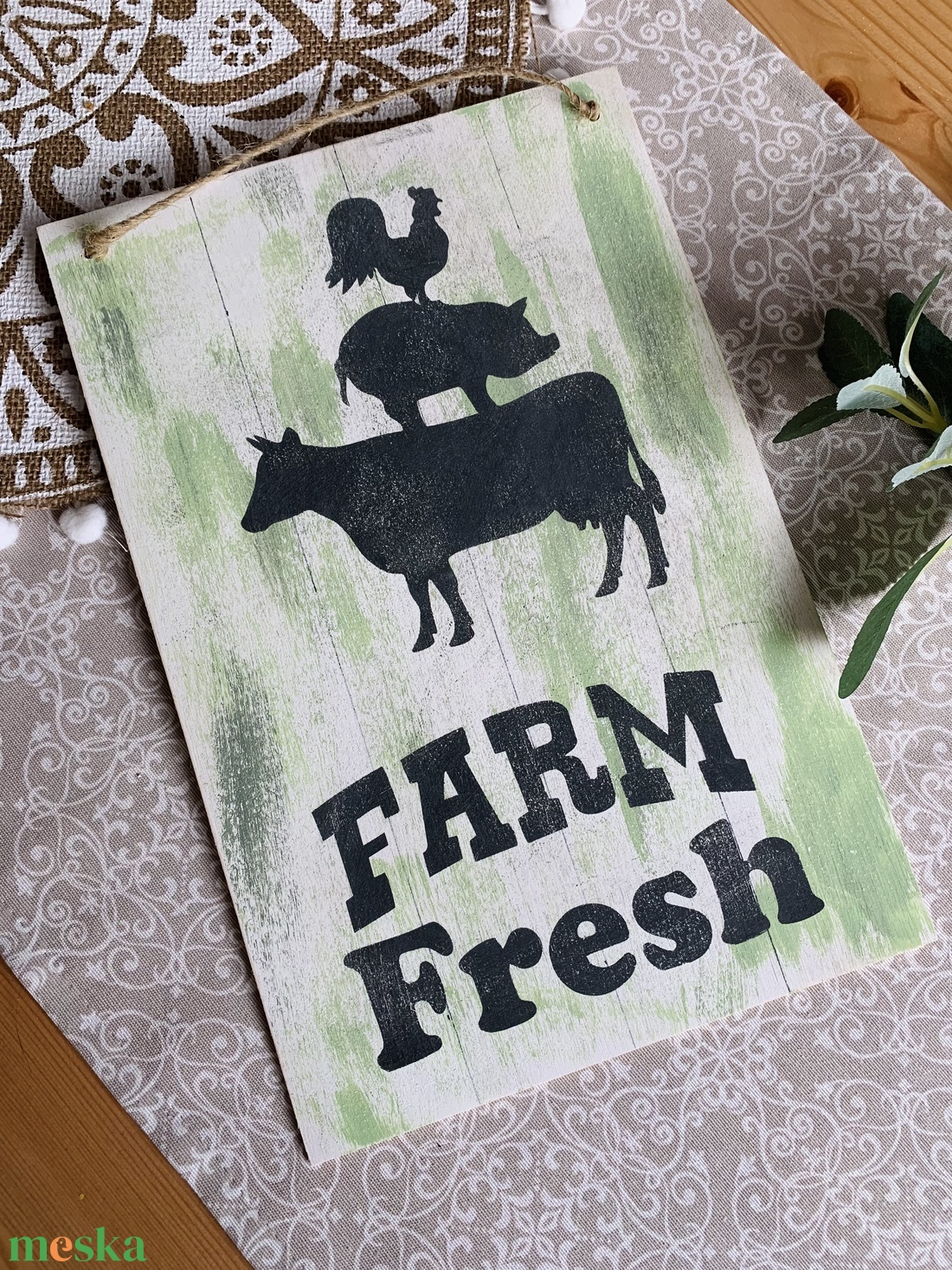 Farm Fresh - Farmhouse tábla - otthon & életmód - dekoráció - fali és függő dekoráció - falra akasztható dekor - Meska.hu Farm Fresh - Farmhouse tábla - otthon & életmód - dekoráció - fali és függő dekoráció - falra akasztható dekor - Meska.hu