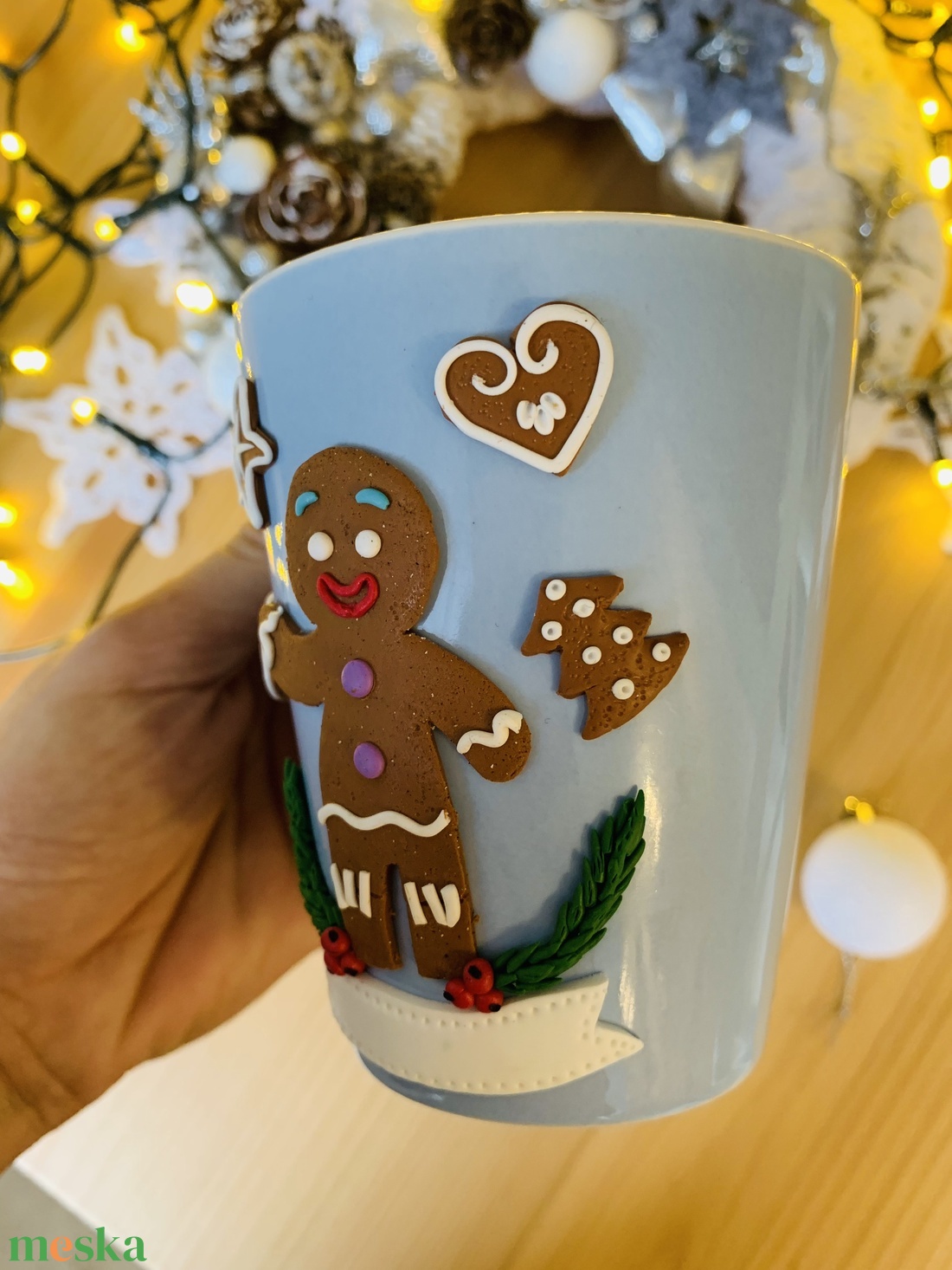 Saját neves Mézis bögre-kanál szett - otthon & életmód - Meska.hu