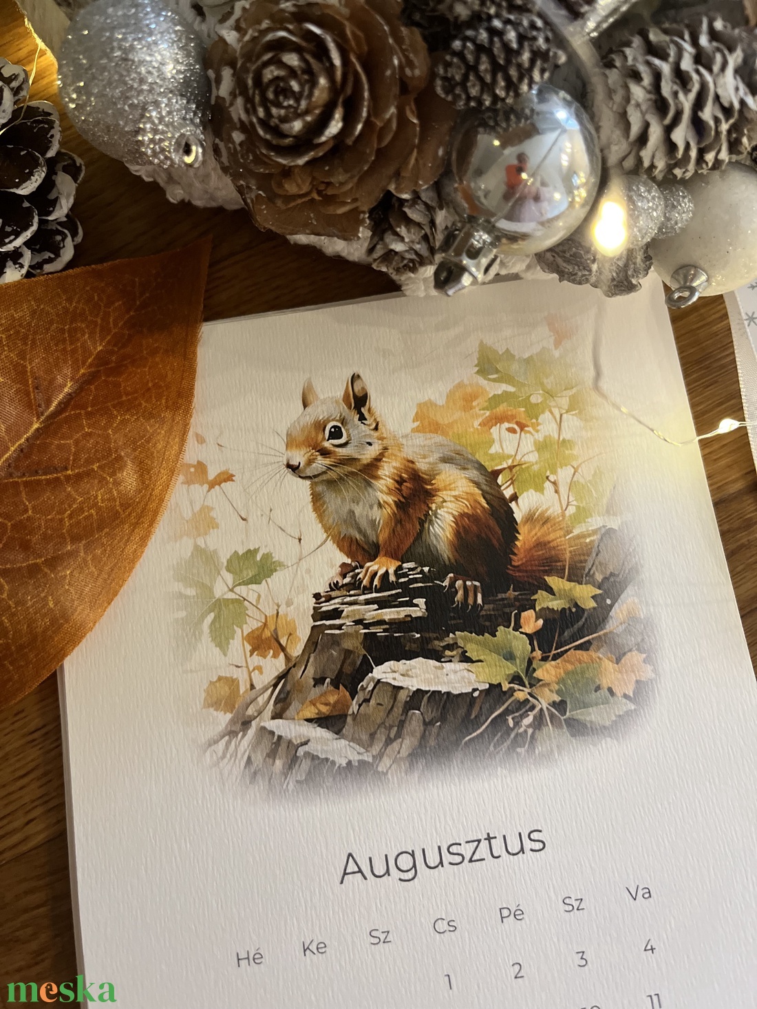 2024-es erdei állatos naptár - otthon & életmód - dekoráció - fali és függő dekoráció - falinaptár & öröknaptár - Meska.hu