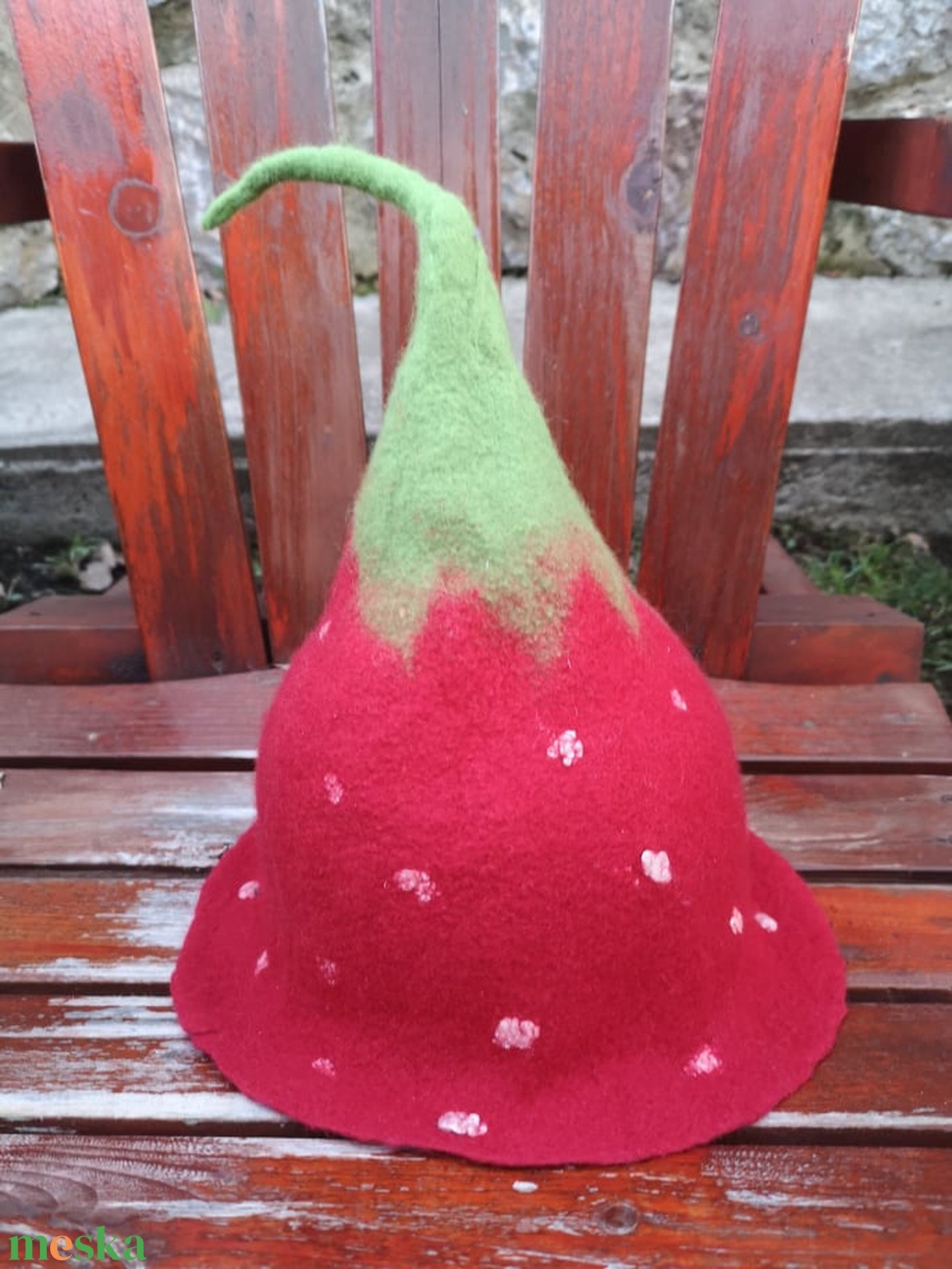 Eperke szaunasapka, nemez sapka - ruha & divat - sál, sapka, kendő - sapka - Meska.hu Eperke szaunasapka, nemez sapka - ruha & divat - sál, sapka, kendő - sapka - Meska.hu