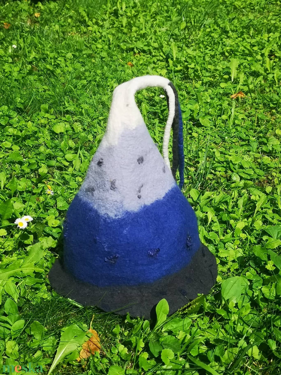 Kék-szürke szaunasapka, manósapka - ruha & divat - sál, sapka, kendő - sapka & sál szett - Meska.hu Kék-szürke szaunasapka, manósapka - ruha & divat - sál, sapka, kendő - sapka & sál szett - Meska.hu