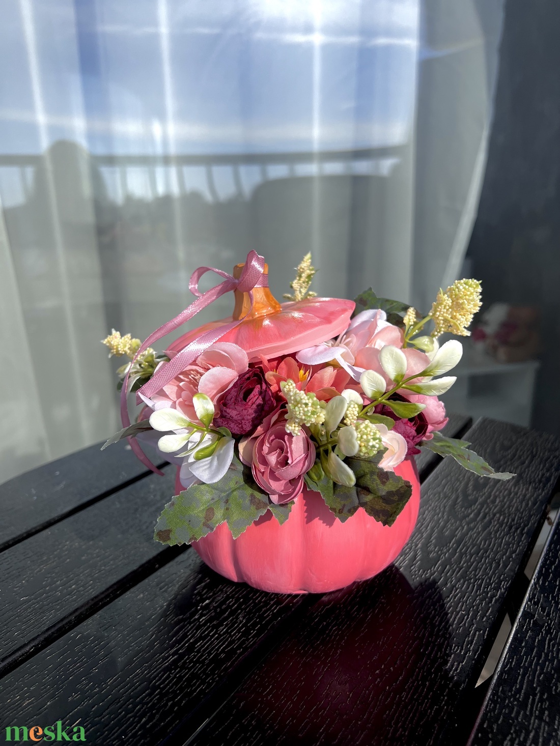 Őszi rózsaszín tötött tökdísz - otthon & életmód - dekoráció - asztal és polc dekoráció - asztaldísz - Meska.hu Őszi rózsaszín tötött tökdísz - otthon & életmód - dekoráció - asztal és polc dekoráció - asztaldísz - Meska.hu