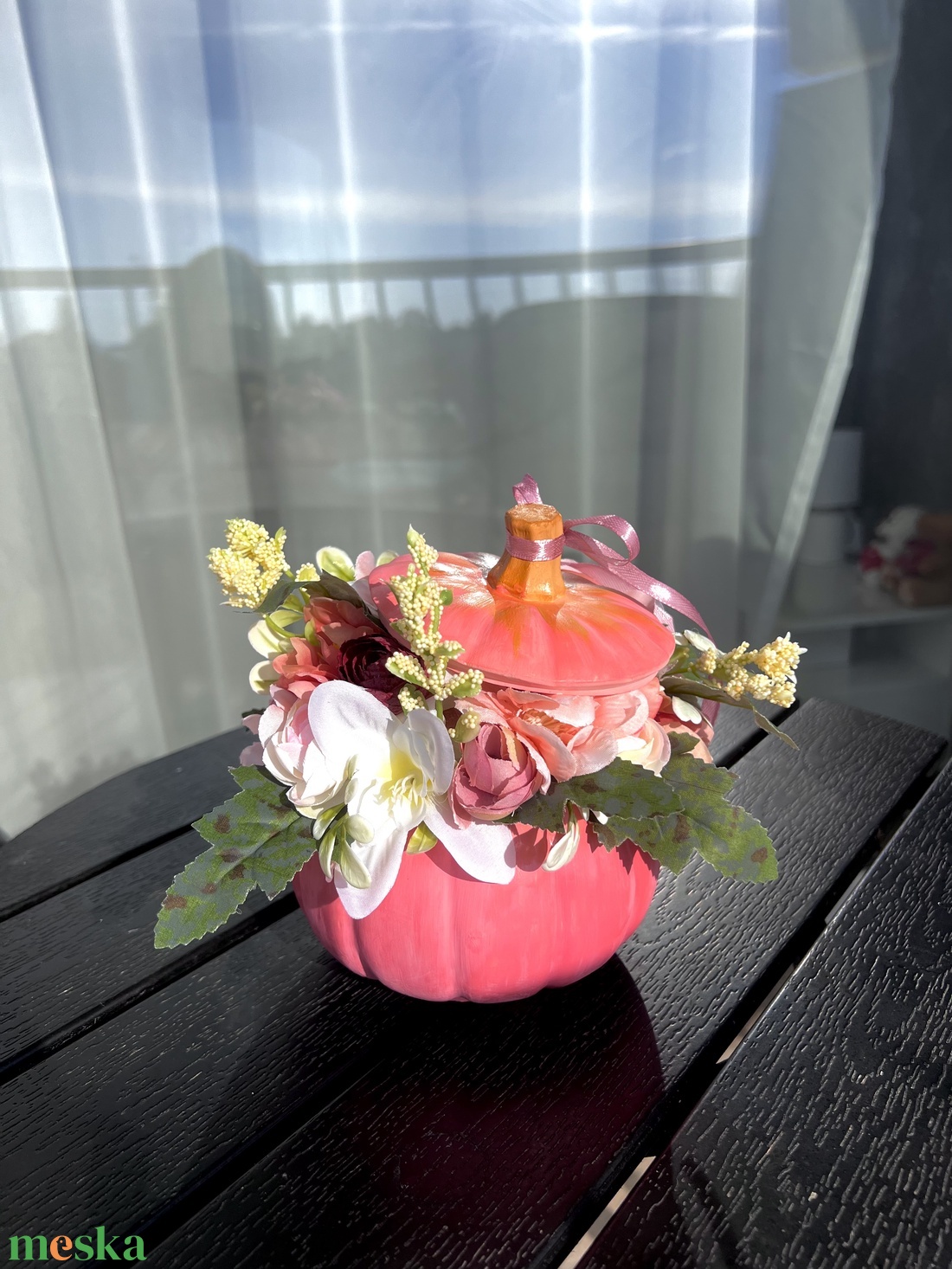 Őszi rózsaszín tötött tökdísz - otthon & életmód - dekoráció - asztal és polc dekoráció - asztaldísz - Meska.hu Őszi rózsaszín tötött tökdísz - otthon & életmód - dekoráció - asztal és polc dekoráció - asztaldísz - Meska.hu