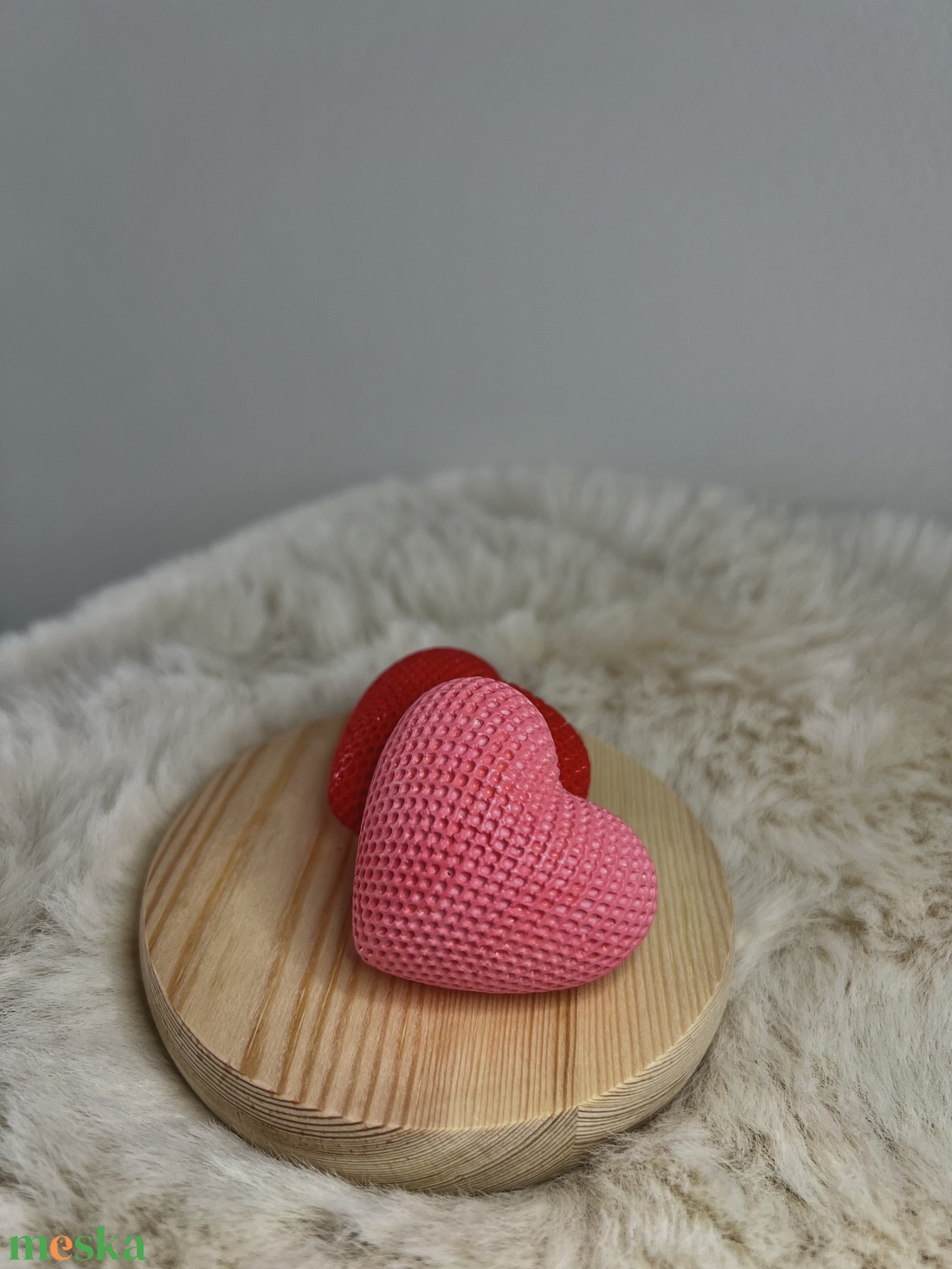 Szivecskés gipszfigura - kellékek & szerszámok - dekorációs kellékek - figurák - Meska.hu