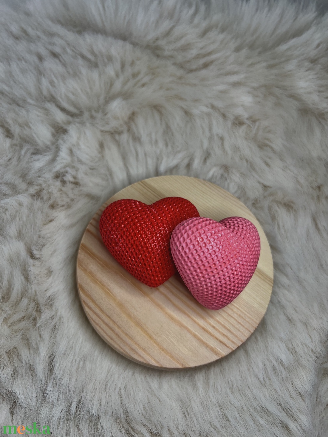 Szivecskés gipszfigura - kellékek & szerszámok - dekorációs kellékek - figurák - Meska.hu