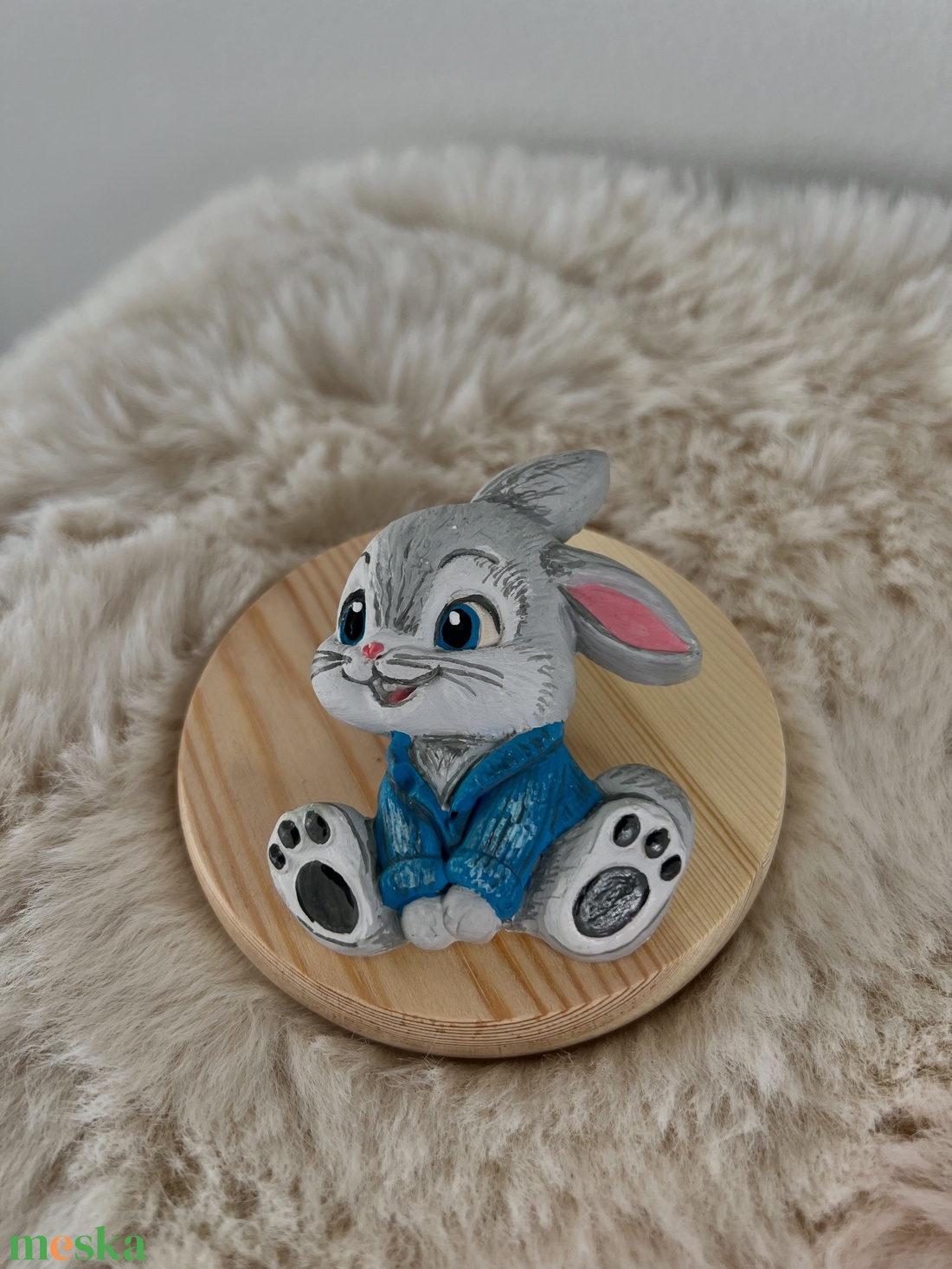 Nyuszis gipszfigura - kellékek & szerszámok - dekorációs kellékek - figurák - Meska.hu