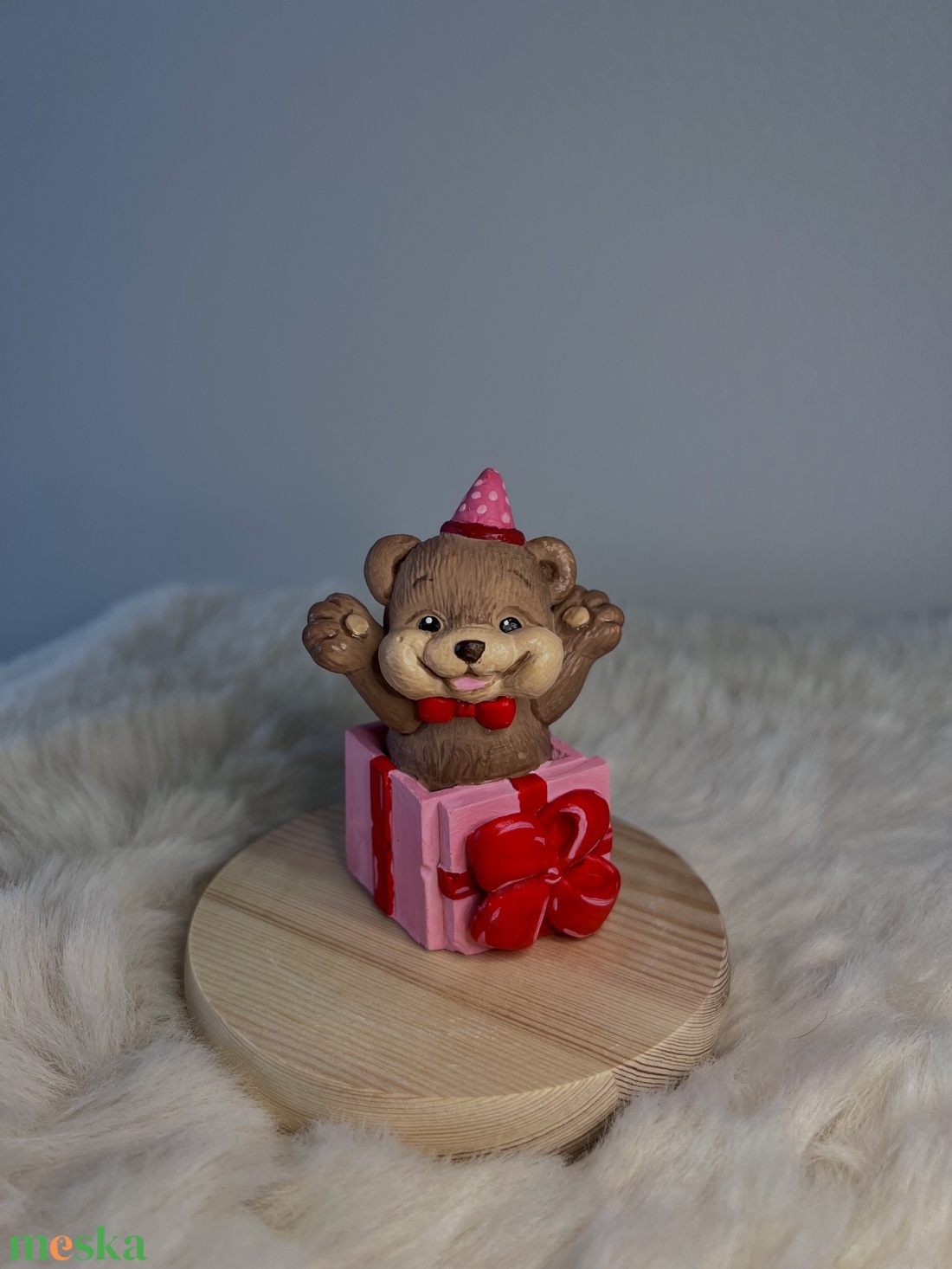 �Meglepetés� macis gipszfigura - kellékek & szerszámok - dekorációs kellékek - figurák - Meska.hu