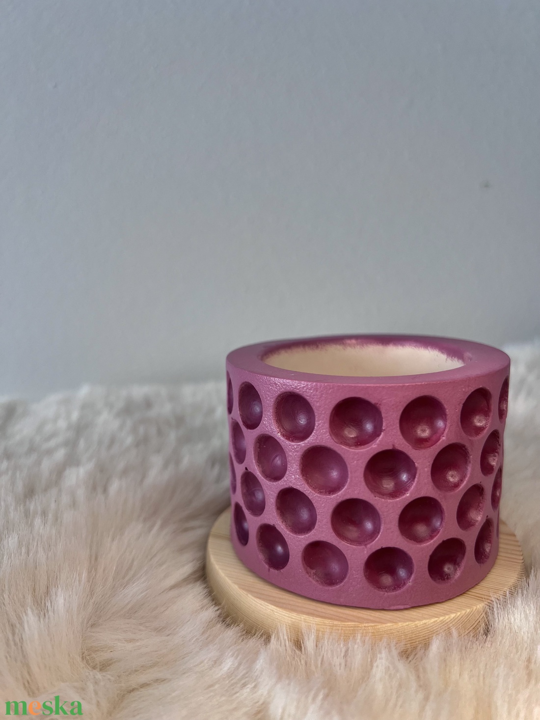 Pöttyös kaspó - otthon & életmód - virágdekoráció - virágtartó - kaspó - Meska.hu