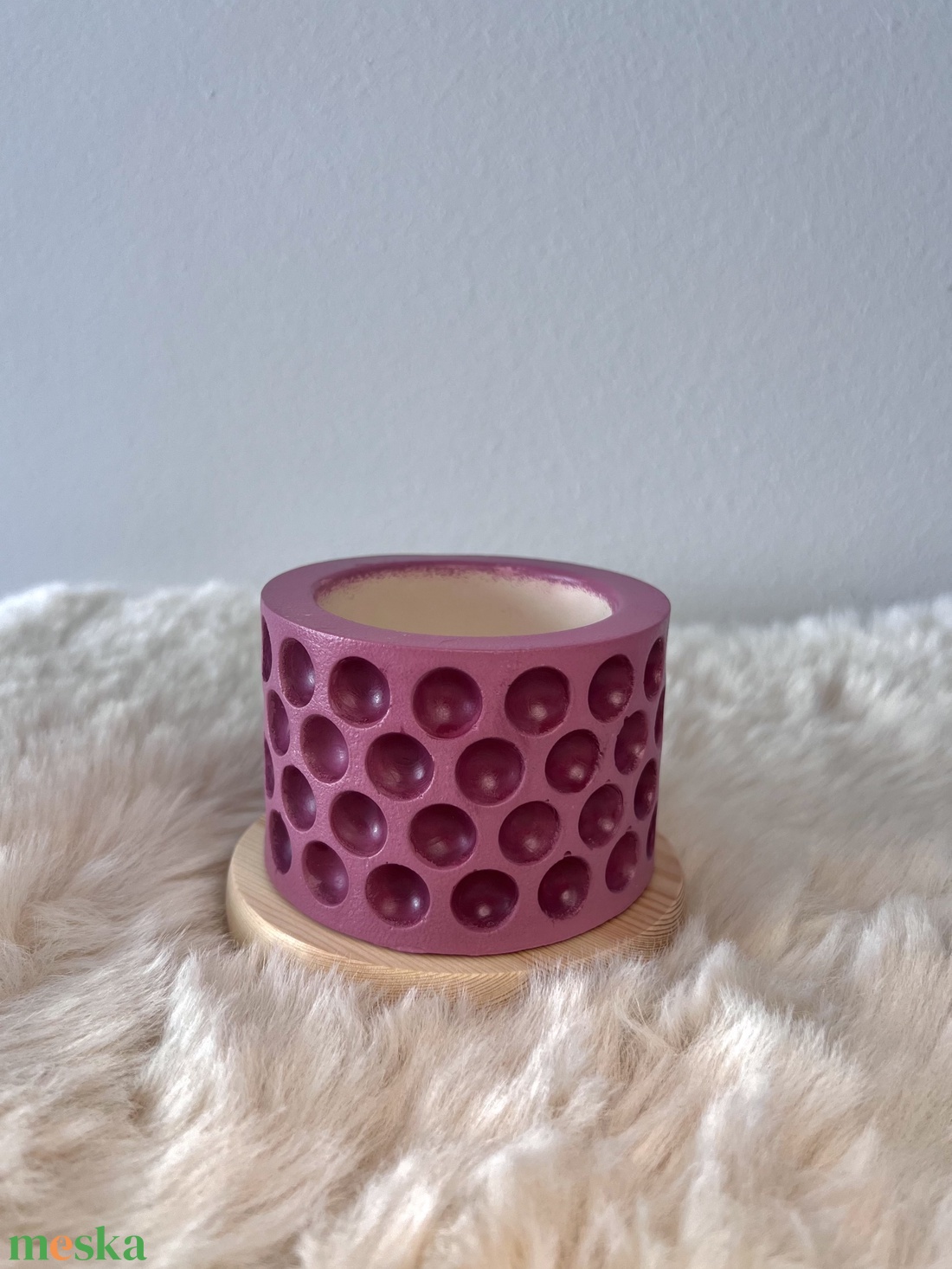 Pöttyös kaspó - otthon & életmód - virágdekoráció - virágtartó - kaspó - Meska.hu