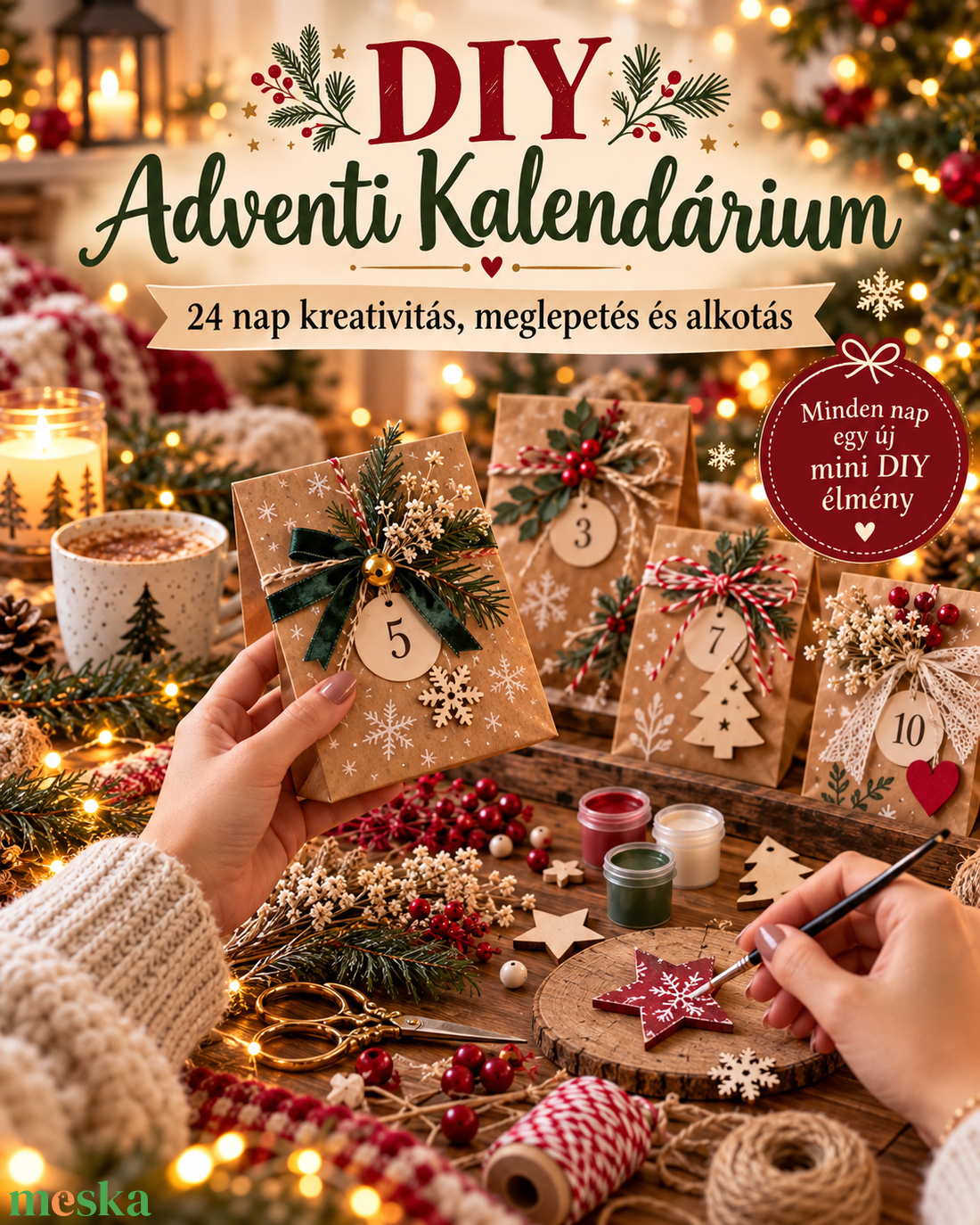 DIY (csináld magad) adventi kalendárium - diy (csináld magad) - egységcsomag - Meska.hu