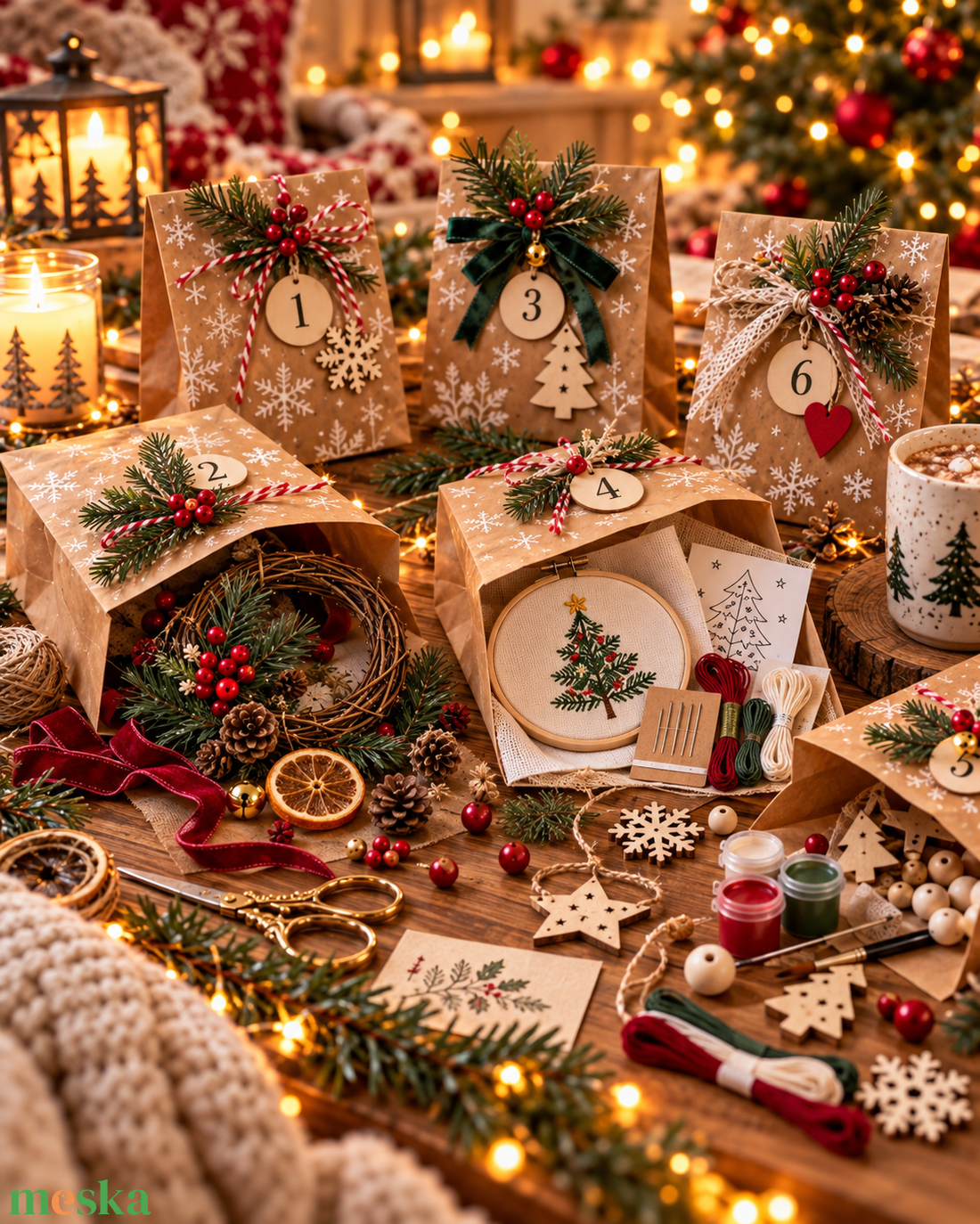 DIY (csináld magad) adventi kalendárium - diy (csináld magad) - egységcsomag - Meska.hu