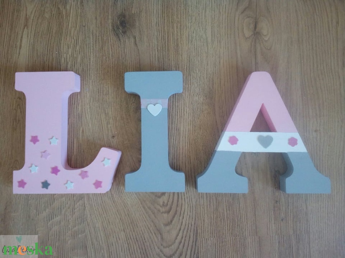 Dekorbetű,bababetű,név,felirat,dekoráció,babaszoba,gyerekszoba,hungarocell  - otthon & életmód - dekoráció - Meska.hu