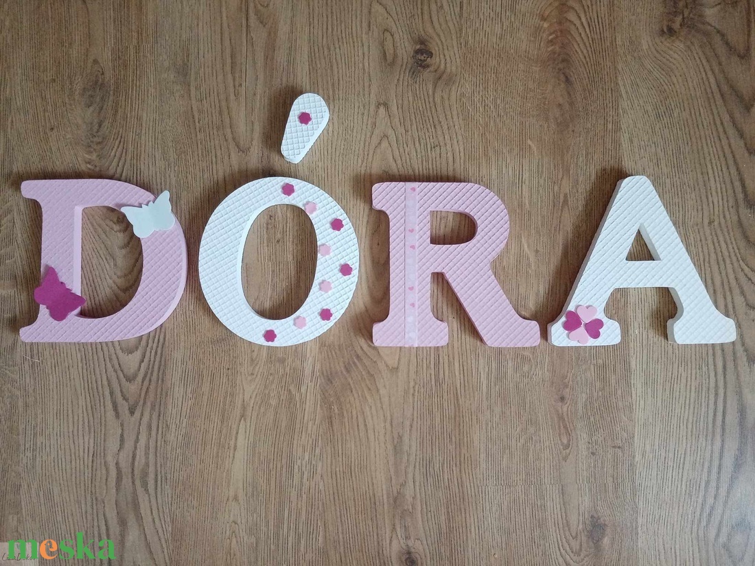 Dekorbetű,bababetű,név,felirat,dekoráció,babaszoba,gyerekszoba,hungarocell  - otthon & életmód - dekoráció - Meska.hu