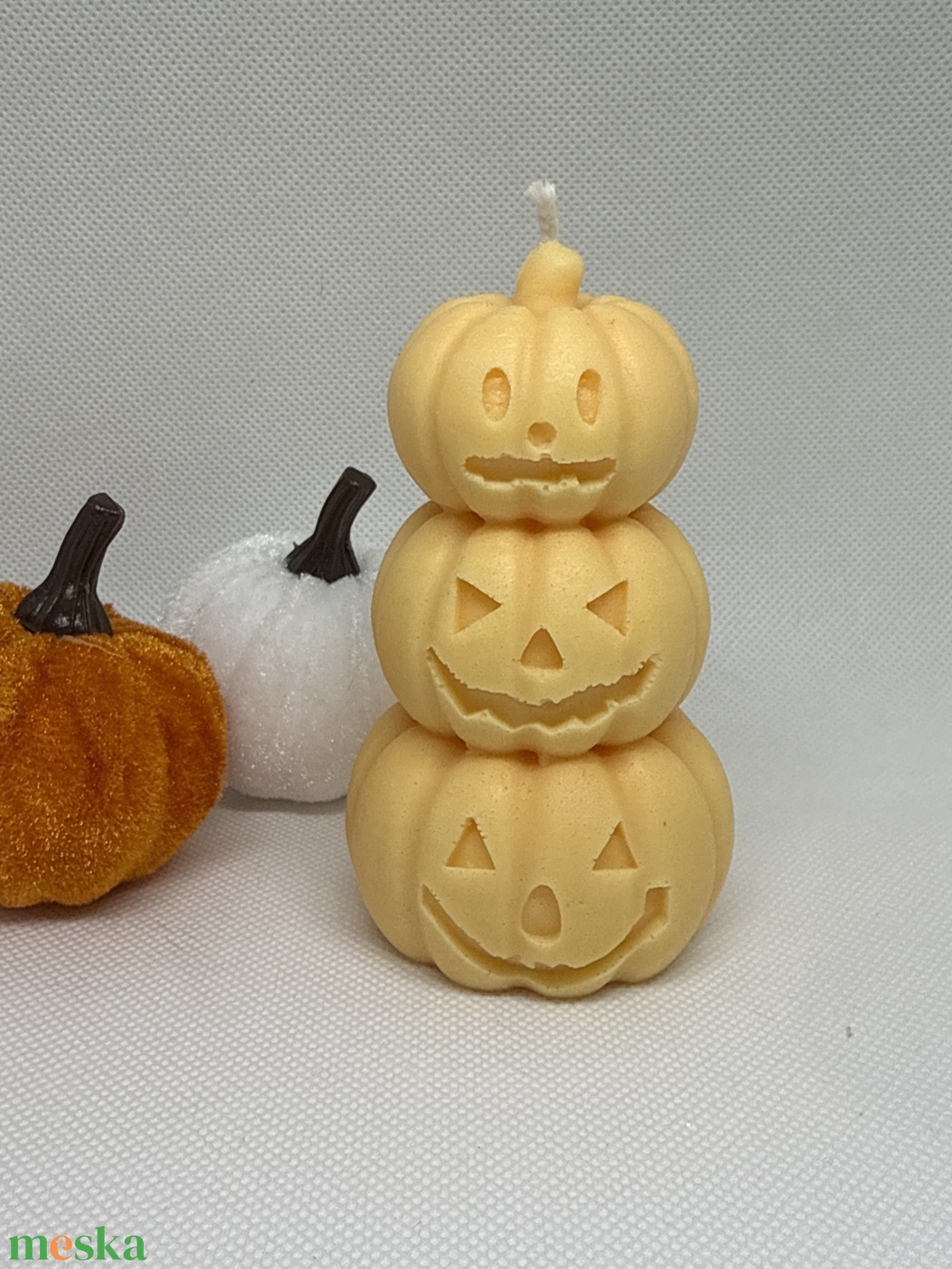 Halloween Gyertya - otthon & életmód - dekoráció - halloween - halloweeni asztaldísz - Meska.hu
