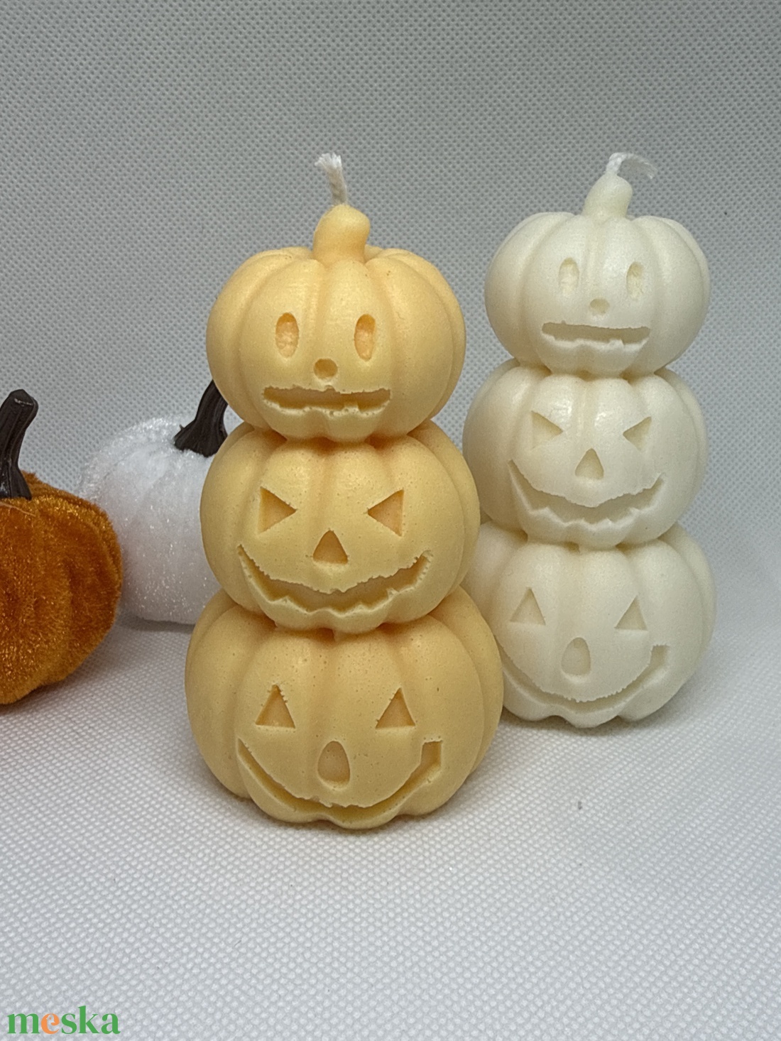 Halloween Gyertya - otthon & életmód - dekoráció - halloween - halloweeni asztaldísz - Meska.hu
