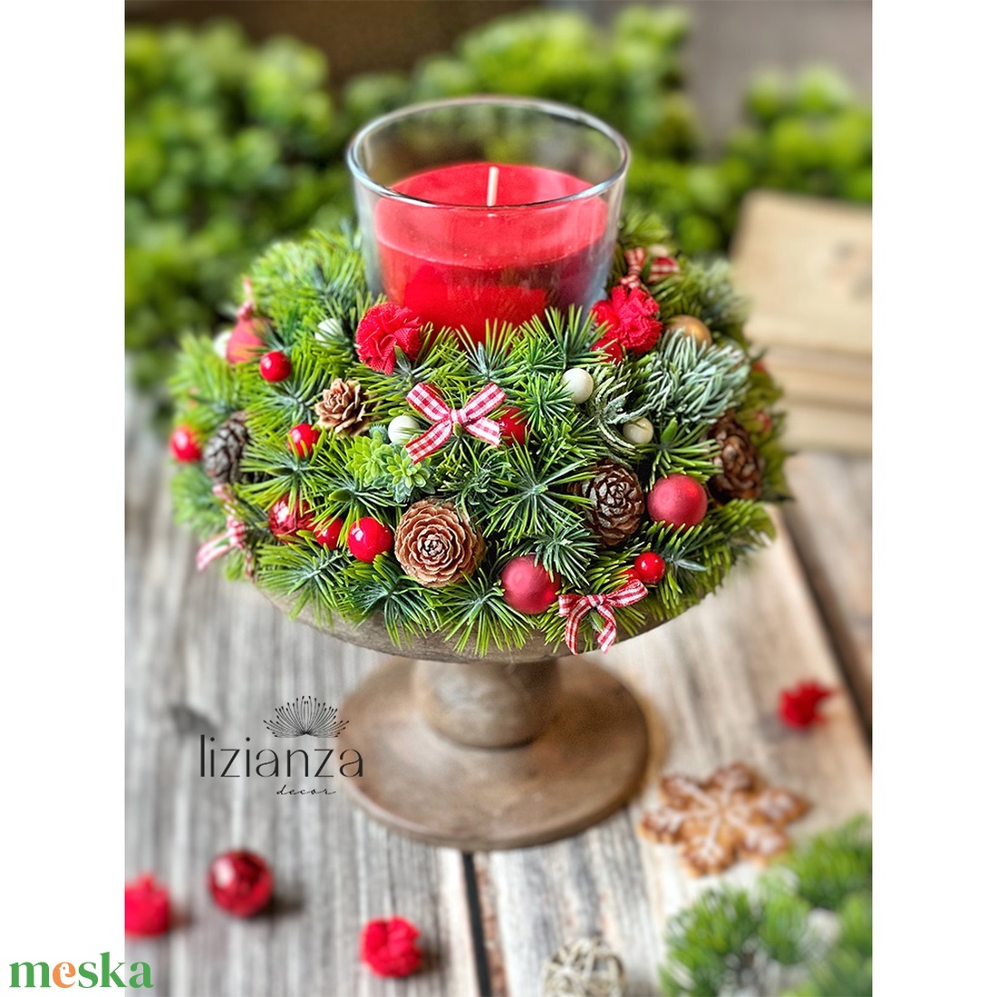 'Carmen' adventi asztaldísz - karácsony - adventi díszek - adventi koszorú - Meska.hu