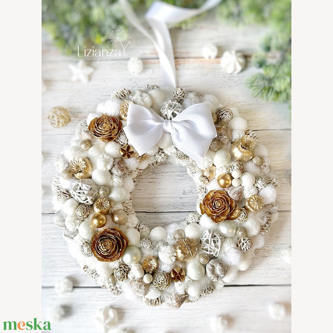 'Barbara' adventi ajtódísz (30cm) - karácsony - karácsonyi lakásdekoráció - karácsonyi ajtódíszek - Meska.hu 'Barbara' adventi ajtódísz (30cm) - karácsony - karácsonyi lakásdekoráció - karácsonyi ajtódíszek - Meska.hu