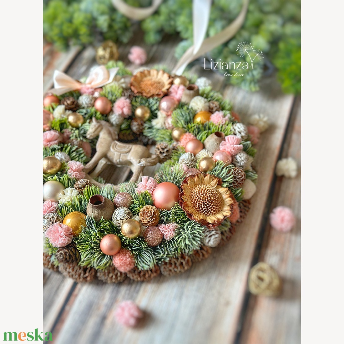 'Mimi' adventi ajtódísz (30cm) - karácsony - karácsonyi lakásdekoráció - karácsonyi ajtódíszek - Meska.hu 'Mimi' adventi ajtódísz (30cm) - karácsony - karácsonyi lakásdekoráció - karácsonyi ajtódíszek - Meska.hu