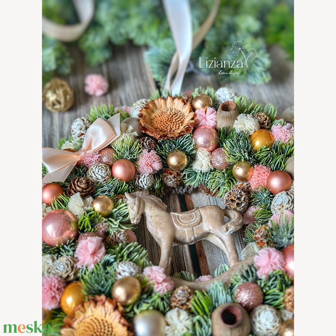 'Mimi' adventi ajtódísz (30cm) - karácsony - karácsonyi lakásdekoráció - karácsonyi ajtódíszek - Meska.hu 'Mimi' adventi ajtódísz (30cm) - karácsony - karácsonyi lakásdekoráció - karácsonyi ajtódíszek - Meska.hu