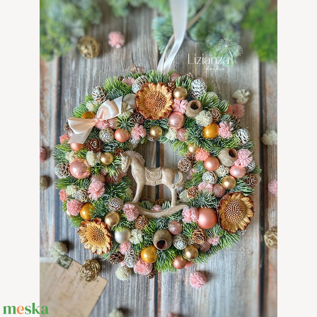 'Mimi' adventi ajtódísz (30cm) - karácsony - karácsonyi lakásdekoráció - karácsonyi ajtódíszek - Meska.hu 'Mimi' adventi ajtódísz (30cm) - karácsony - karácsonyi lakásdekoráció - karácsonyi ajtódíszek - Meska.hu