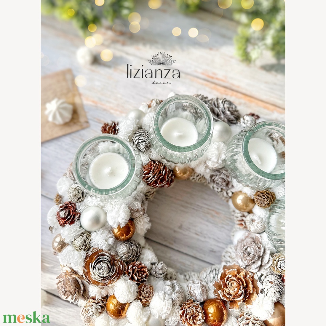 'Barbara' adventi koszorú  - karácsony - adventi díszek - adventi koszorú - Meska.hu