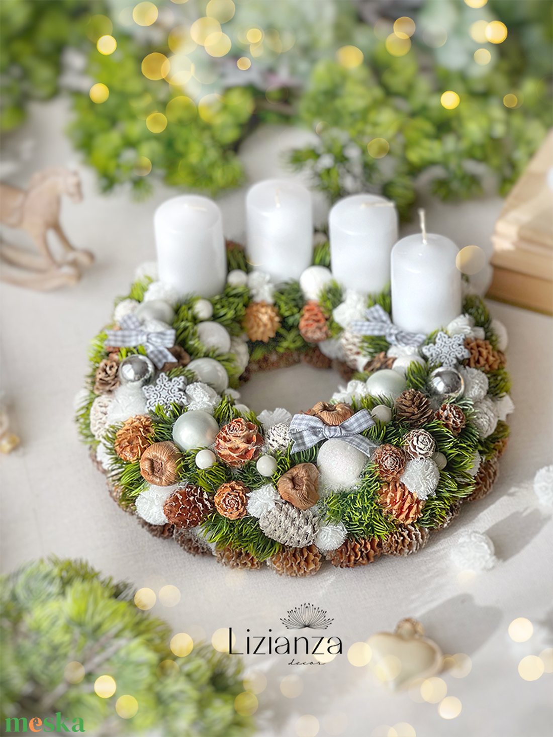 'Florine' adventi koszorú - karácsony - adventi díszek - adventi koszorú - Meska.hu 'Florine' adventi koszorú - karácsony - adventi díszek - adventi koszorú - Meska.hu