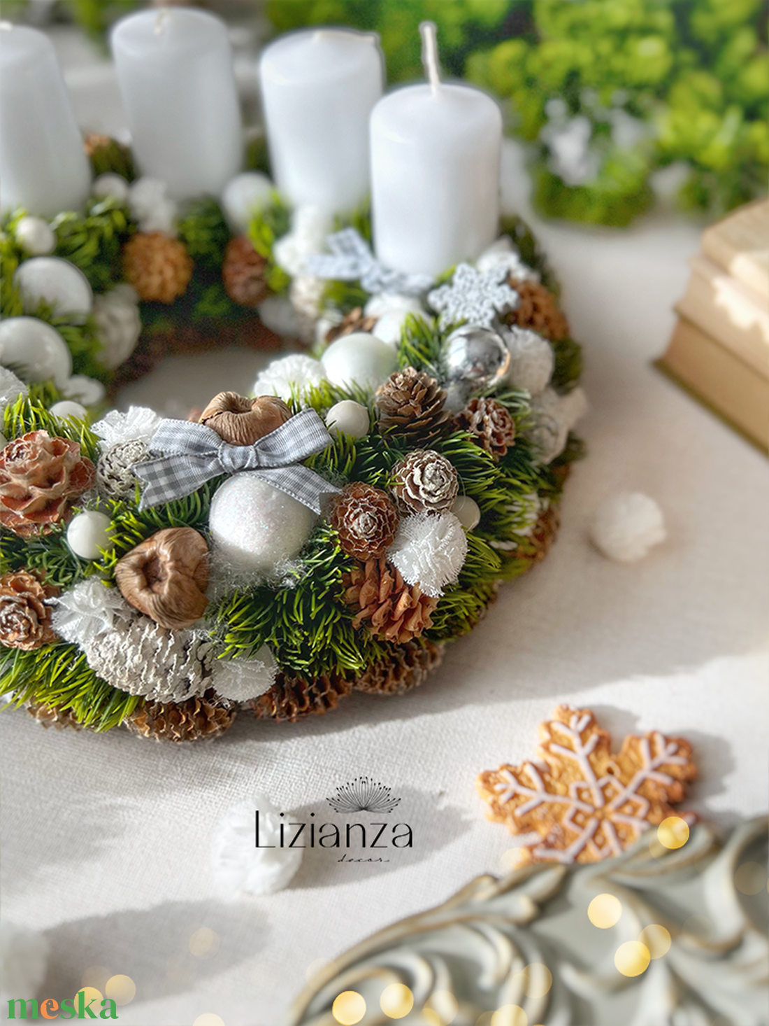 'Florine' adventi koszorú - karácsony - adventi díszek - adventi koszorú - Meska.hu 'Florine' adventi koszorú - karácsony - adventi díszek - adventi koszorú - Meska.hu