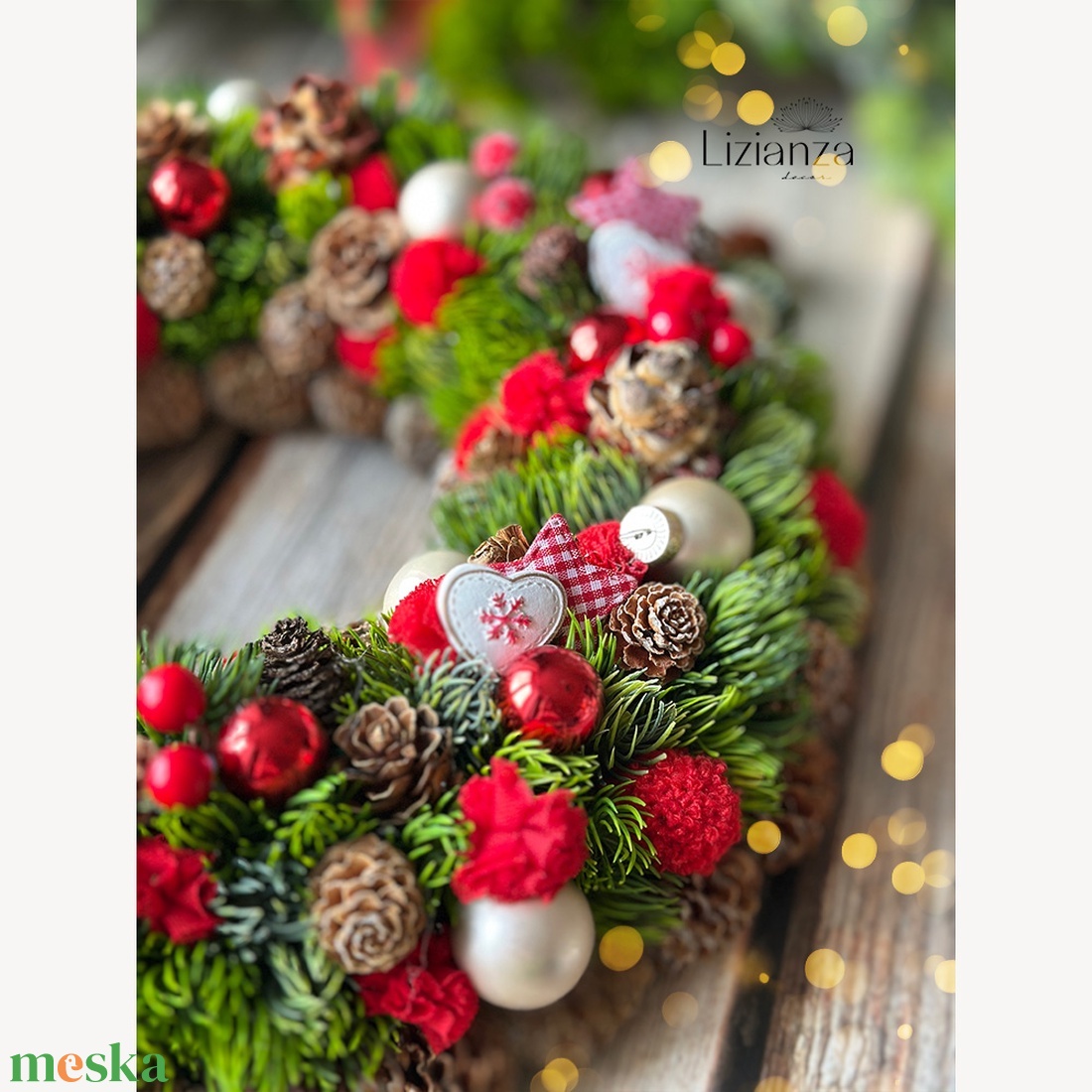 'Bella' adventi ajtódísz (30cm) - karácsony - karácsonyi lakásdekoráció - karácsonyi ajtódíszek - Meska.hu 'Bella' adventi ajtódísz (30cm) - karácsony - karácsonyi lakásdekoráció - karácsonyi ajtódíszek - Meska.hu