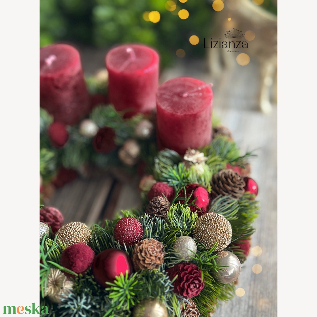 Aisa adventi koszorú - karácsony - adventi díszek - adventi koszorú - Meska.hu